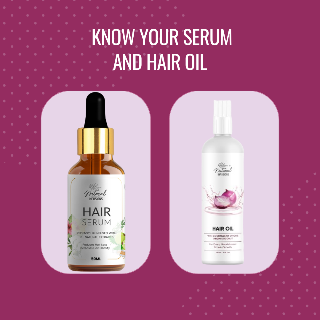hair serum and hair oil