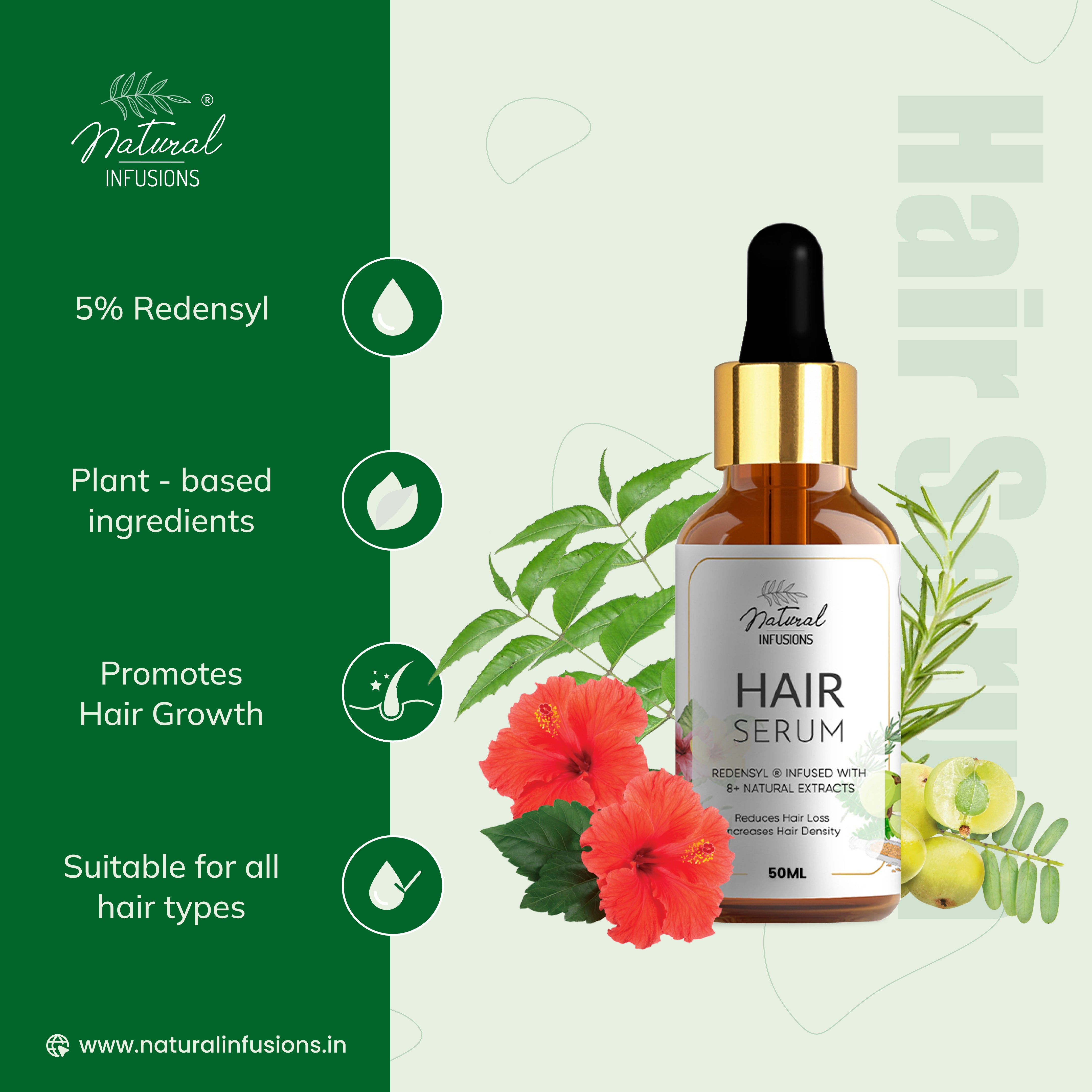 Best Serum For Hair Growth | Redensyl Serum | Natural Infusions