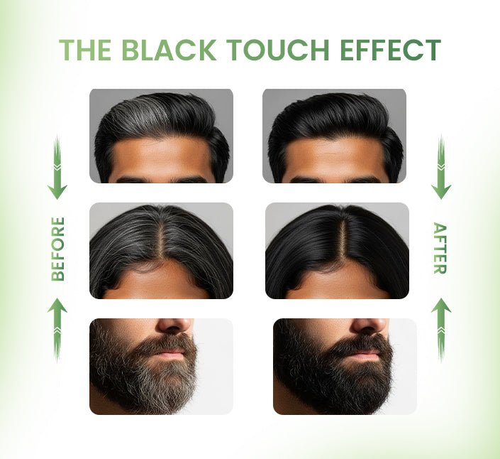 Instant Black Touch Hair Root Touch Up Powder | Instant Grey Hair Coverage