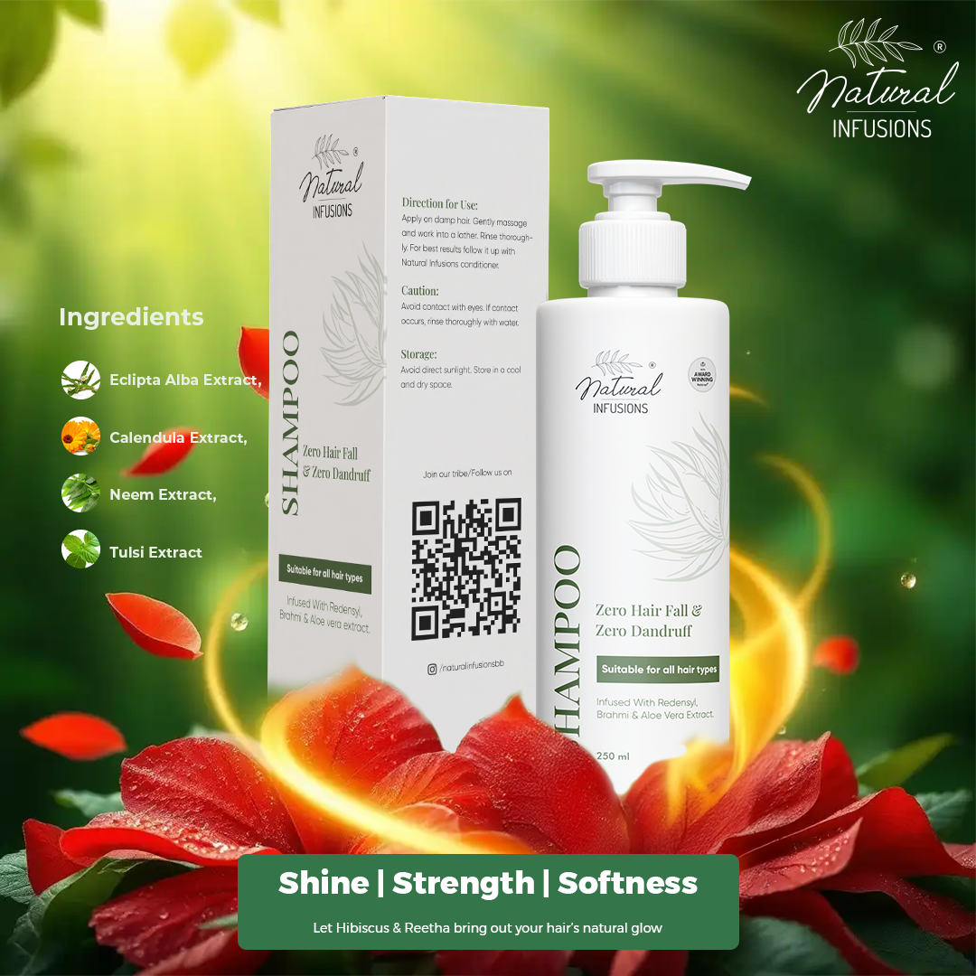 Zero Hairfall & Zero Dandruff Hair Shampoo, 250ml